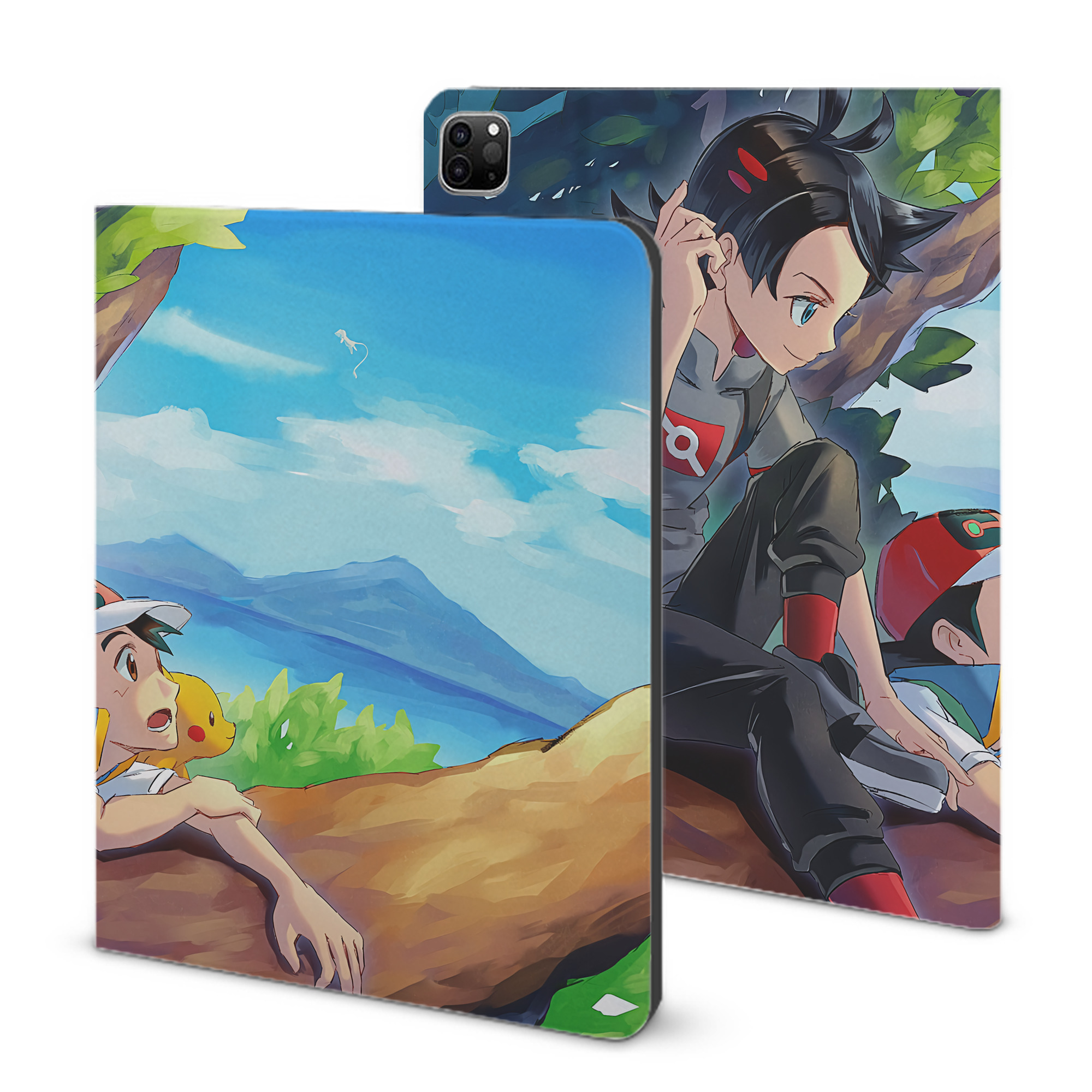 （画像用） ポケットモンスター Pokémon IPad ケース ブック型 PUレザー TPU 耐衝撃 軽量 薄型 ペン収納なし 全面保護 IPad 各モデル対応